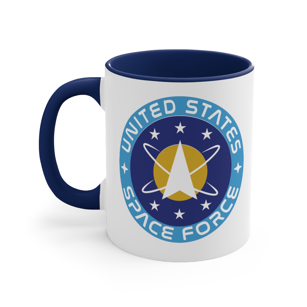 SPACE FORCE ACCENT 110Z MUG - Michael K Jaco