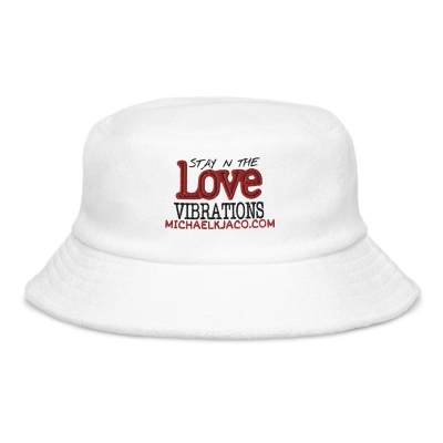 LOVE VIBES Terry Cloth Bucket Hat