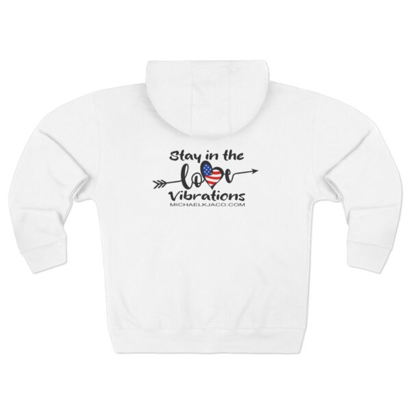 Love Vibes Unisex Zip Hoodie - Image 2