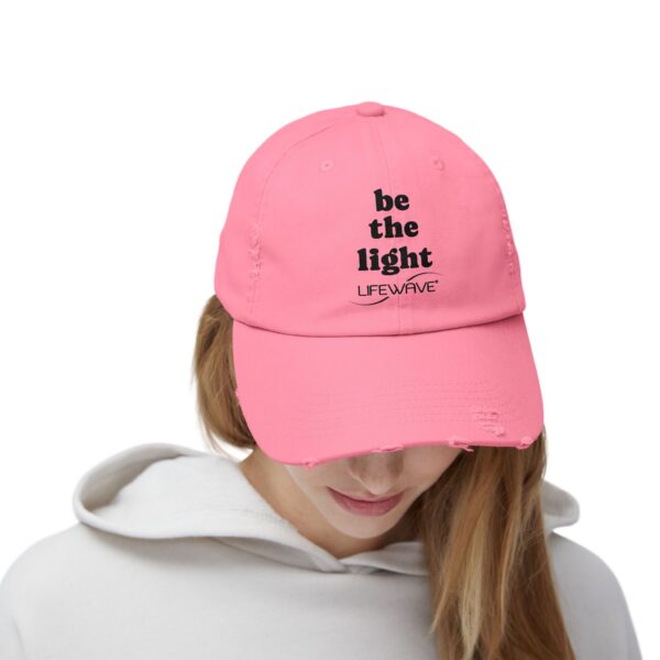 BE THE LIGHT Lifewave Distressed Cap - Image 4
