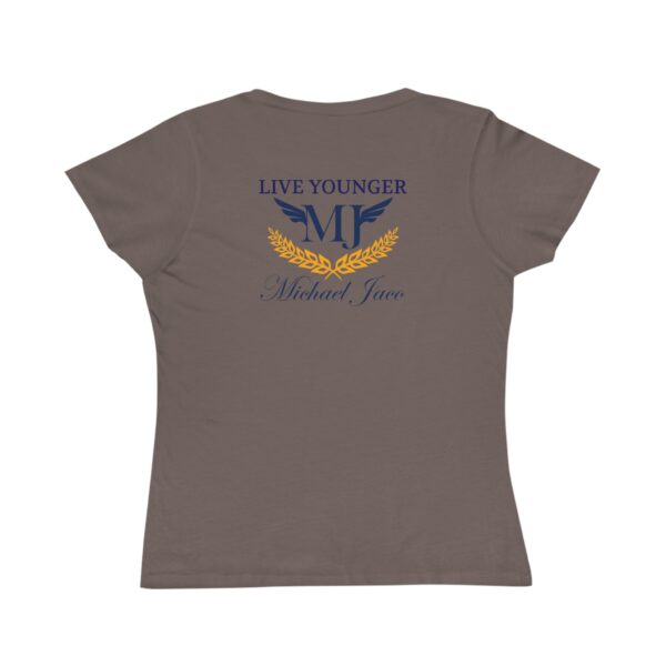 Organic Women's T-Shirt - Be the Light, Mountain Live Younger - Eco-Friendly Gift for Her, Casual Wear, Fitness, Yoga, Motivational - Image 7