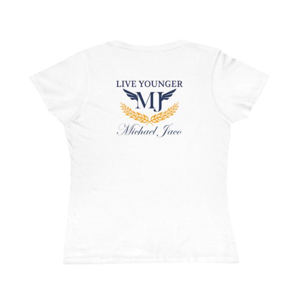 Organic Women's T-Shirt - Be the Light, Mountain Live Younger - Eco-Friendly Gift for Her, Casual Wear, Fitness, Yoga, Motivational - Image 9
