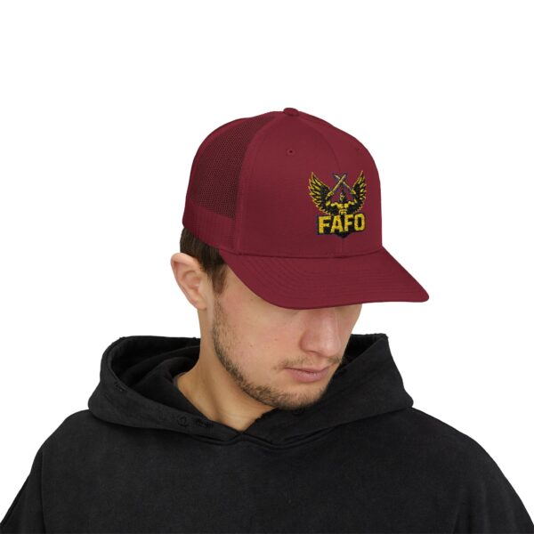 FAFO Snapback Trucker Cap | Stylish Hat for Outdoor Adventures, Gifting, Sports, and Everyday Wear - Image 43