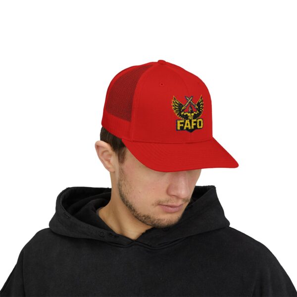 FAFO Snapback Trucker Cap | Stylish Hat for Outdoor Adventures, Gifting, Sports, and Everyday Wear - Image 11
