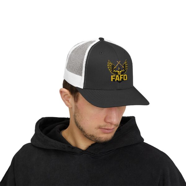FAFO Snapback Trucker Cap | Stylish Hat for Outdoor Adventures, Gifting, Sports, and Everyday Wear - Image 23