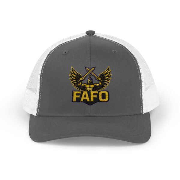 FAFO Snapback Trucker Cap | Stylish Hat for Outdoor Adventures, Gifting, Sports, and Everyday Wear - Image 13