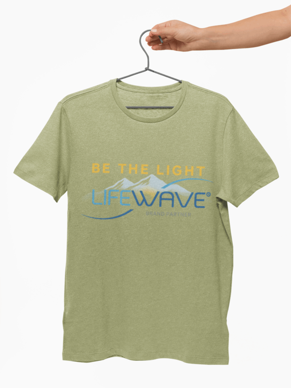Organic Women's T-Shirt - Be the Light, Mountain Live Younger - Eco-Friendly Gift for Her, Casual Wear, Fitness, Yoga, Motivational - Image 5