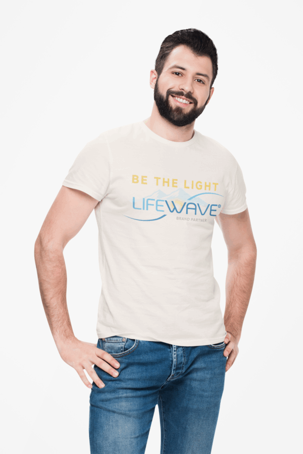 Organic BE THE LIGHT Mountain Live Younger Unisex Classic T-Shirt - Image 6