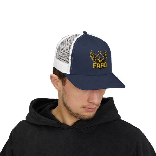 FAFO Snapback Trucker Cap | Stylish Hat for Outdoor Adventures, Gifting, Sports, and Everyday Wear - Image 39