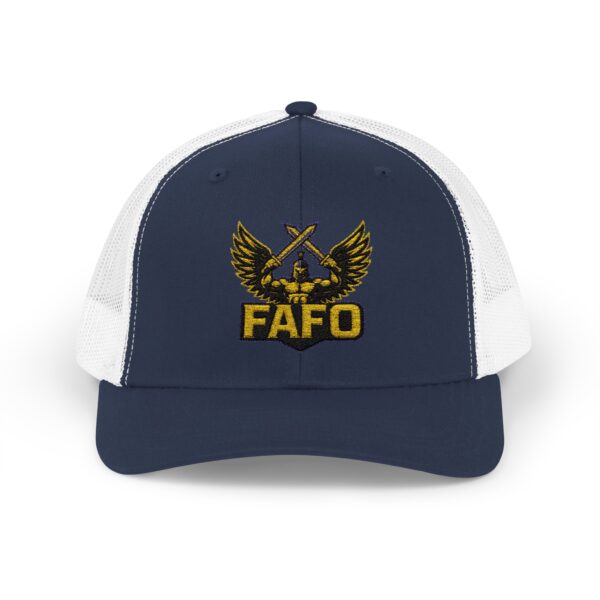 FAFO Snapback Trucker Cap | Stylish Hat for Outdoor Adventures, Gifting, Sports, and Everyday Wear - Image 37
