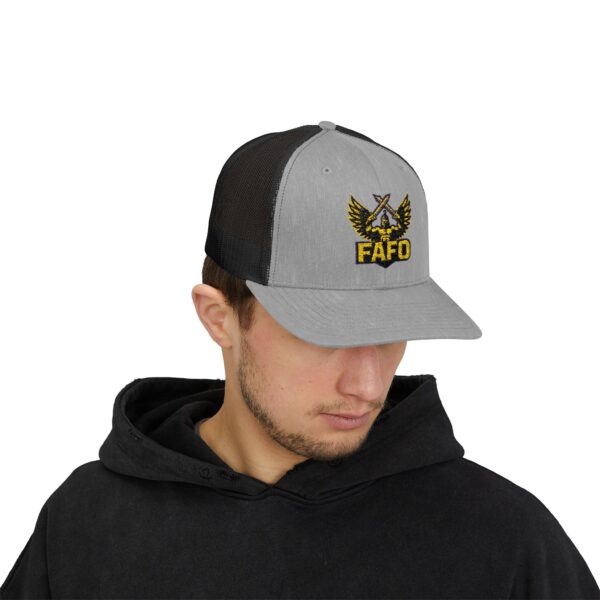 FAFO Snapback Trucker Cap | Stylish Hat for Outdoor Adventures, Gifting, Sports, and Everyday Wear - Image 27