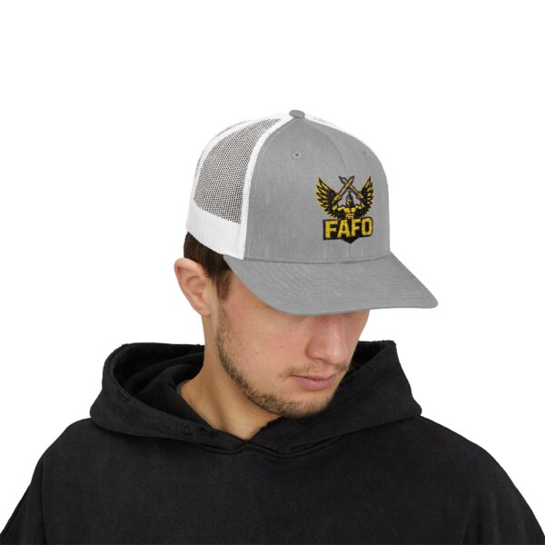 FAFO Snapback Trucker Cap | Stylish Hat for Outdoor Adventures, Gifting, Sports, and Everyday Wear - Image 35