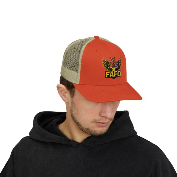 FAFO Snapback Trucker Cap | Stylish Hat for Outdoor Adventures, Gifting, Sports, and Everyday Wear - Image 7