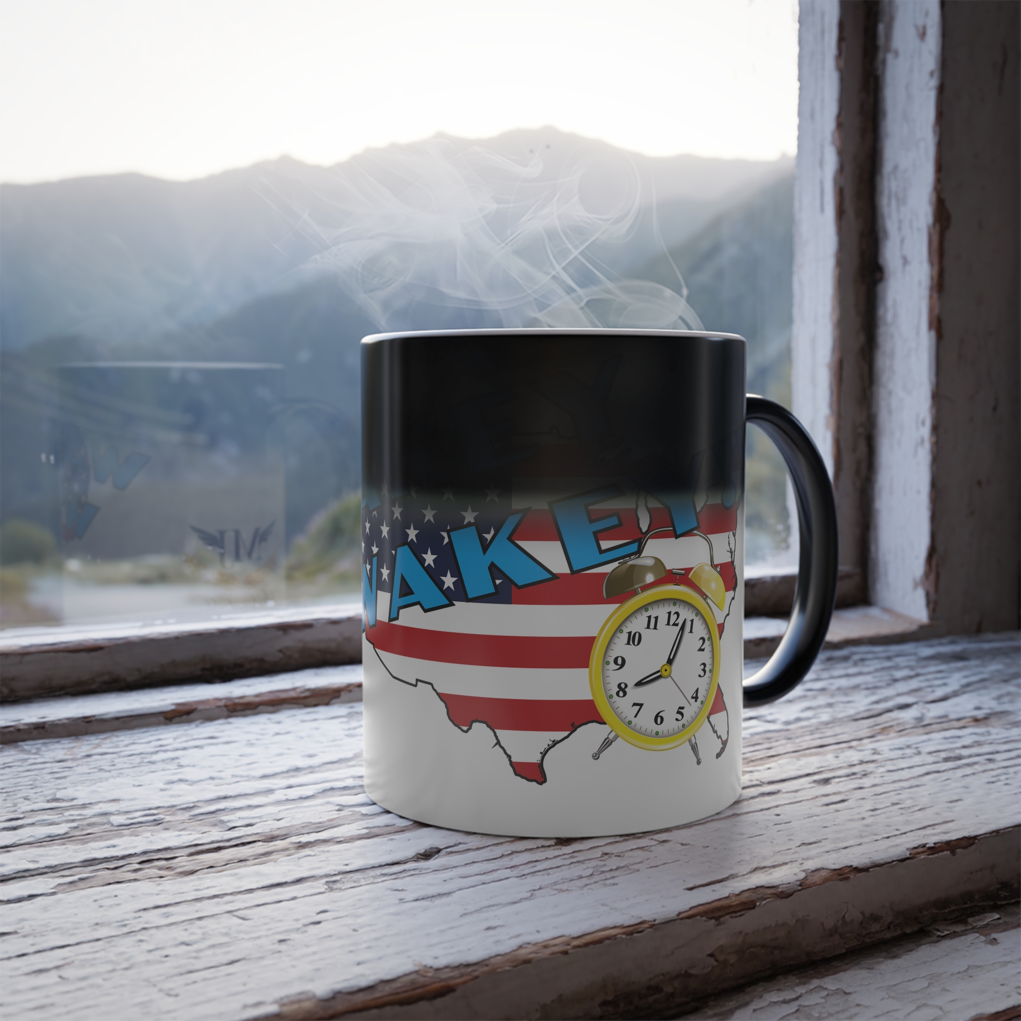 WAKEY WAKEY Color Morphing Mug, 11oz