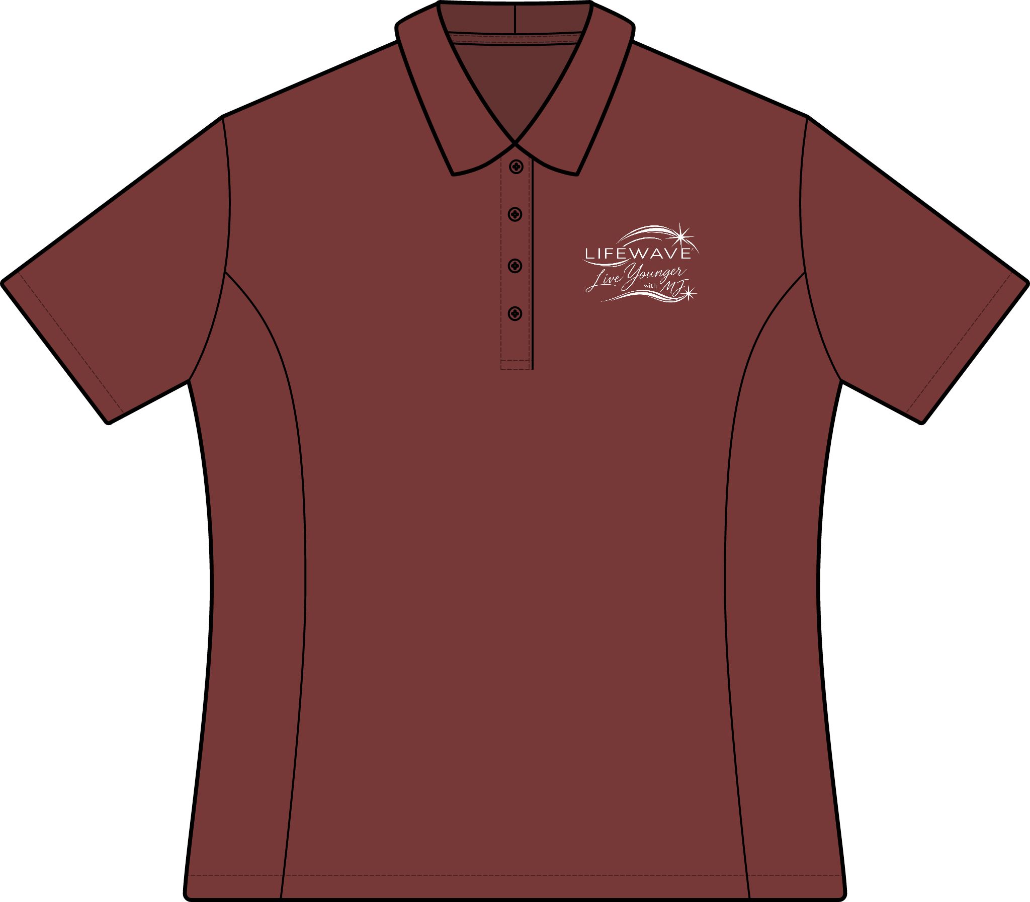 LifeWave Live Younger with MJ Women's Electric Heather Polo - Image 7