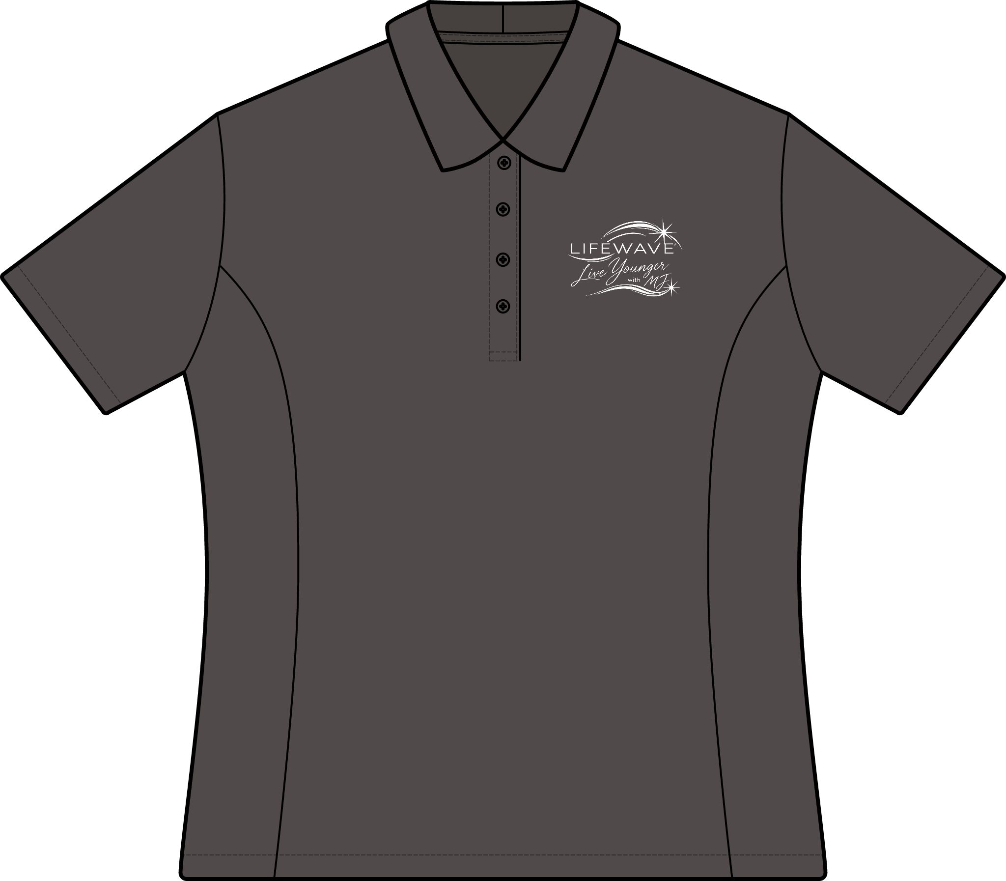 LifeWave Live Younger with MJ Women's Electric Heather Polo - Image 12