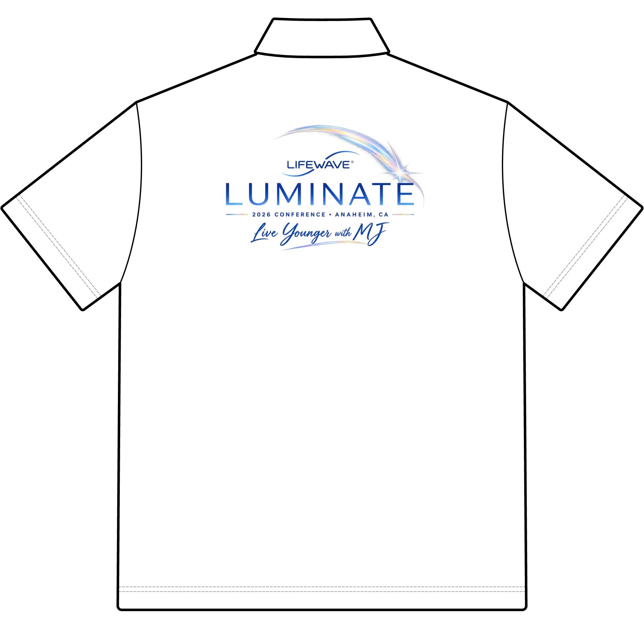 LifeWave Luminate 2026 Men’s Stretch Performance Polo - Image 3
