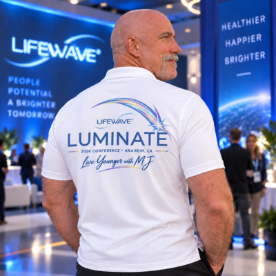 LifeWave Luminate 2026 Men’s Stretch Performance Polo